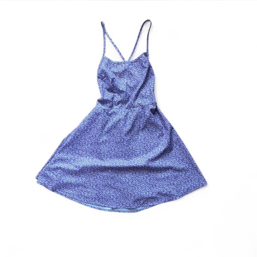 Elegant Purple Floral Women's Dress - Picture 3 of 6